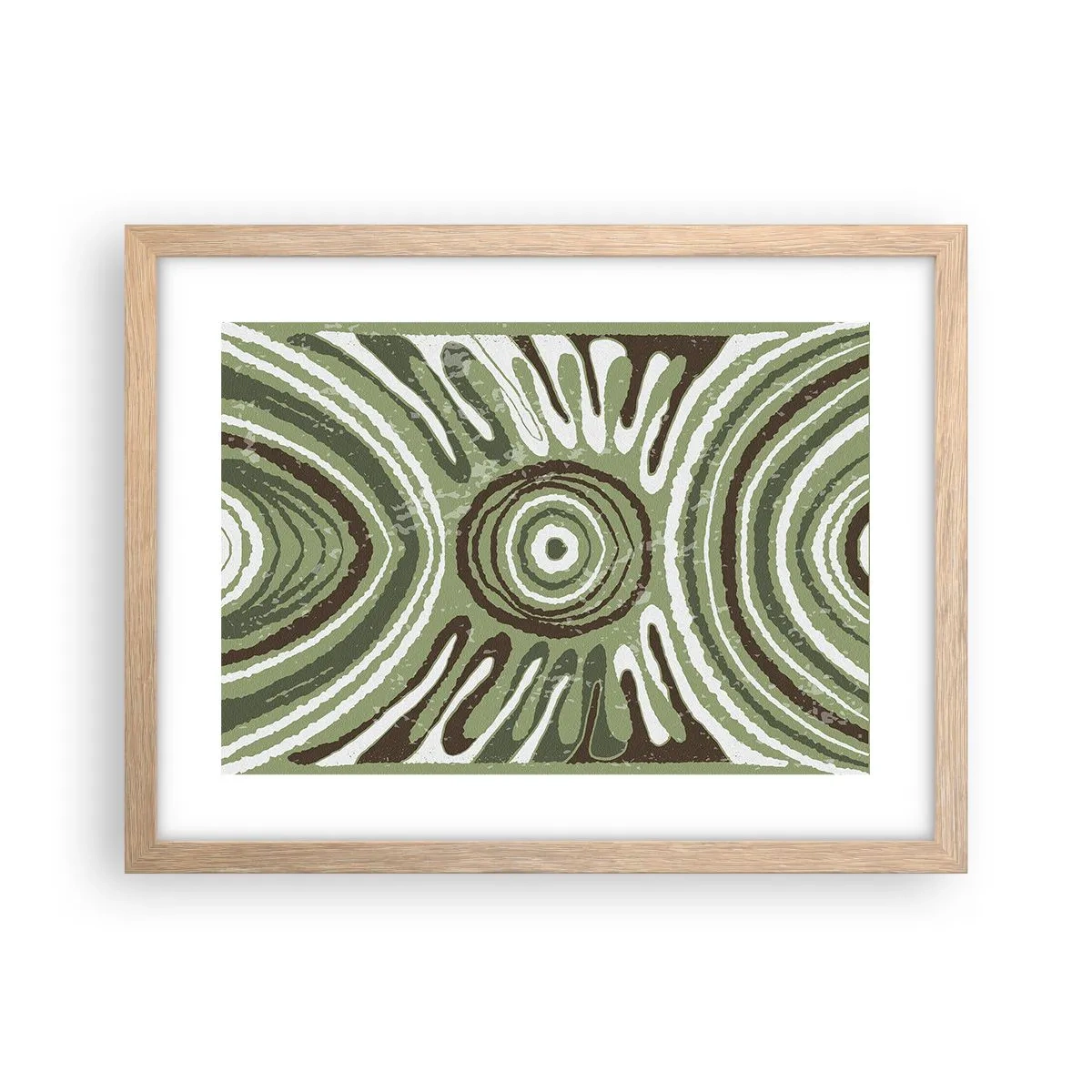 Pôster com moldura de carvalho claro - Uma explosão de emoções - 40x30 cm