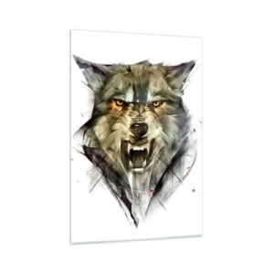 Quadro em vidro - Nem um passo! - 70x100 cm