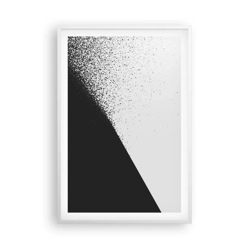 Pôster em moldura branca - Cada vez mais rápido, cada vez mais - 61x91 cm