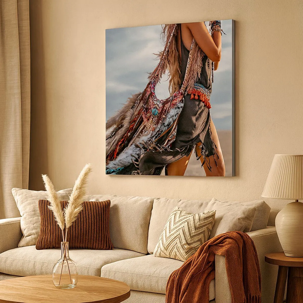 Quadro em tela - Namorada do Xamã - 30x30 cm