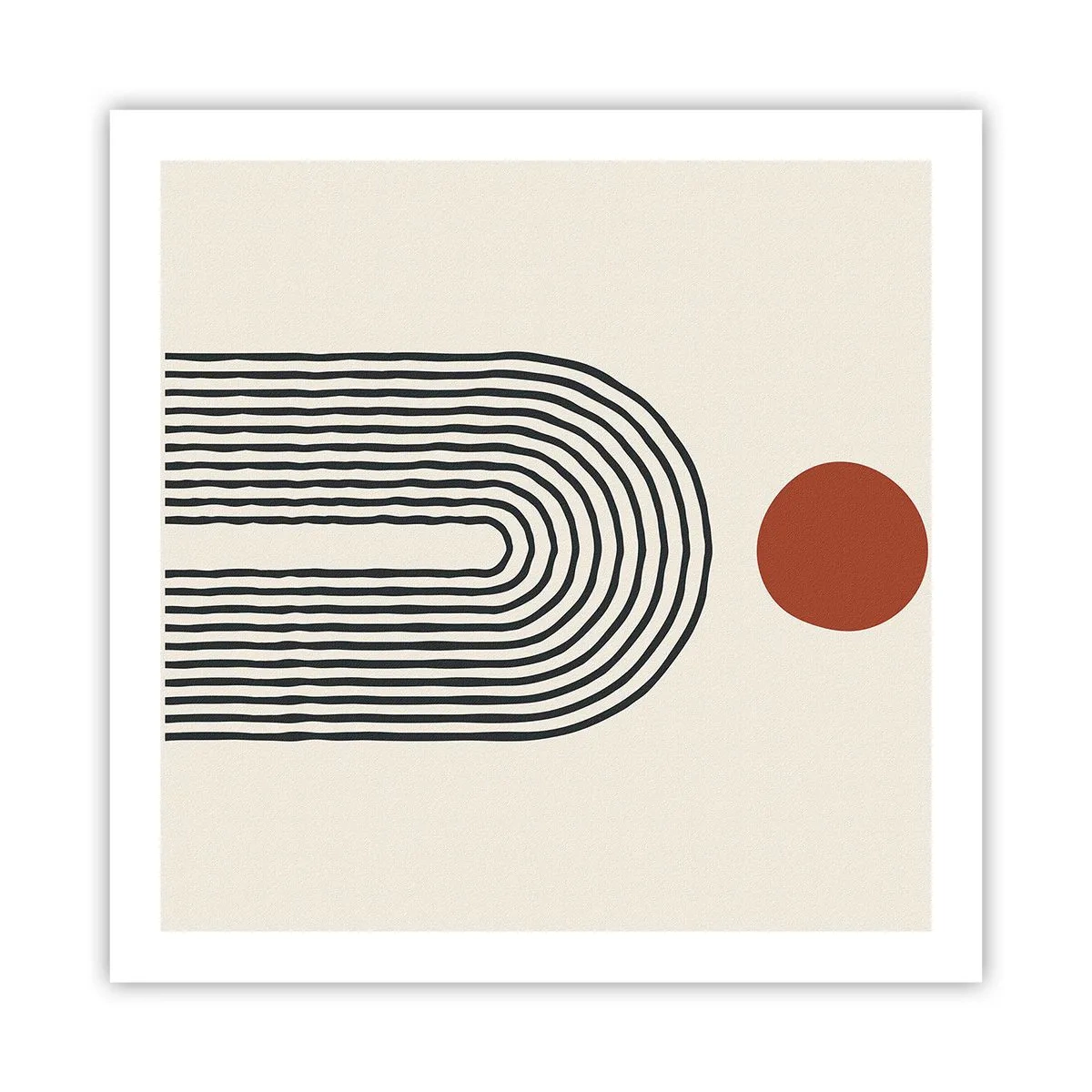 Pôster - Magnetismo de formas e cores - 60x60 cm
