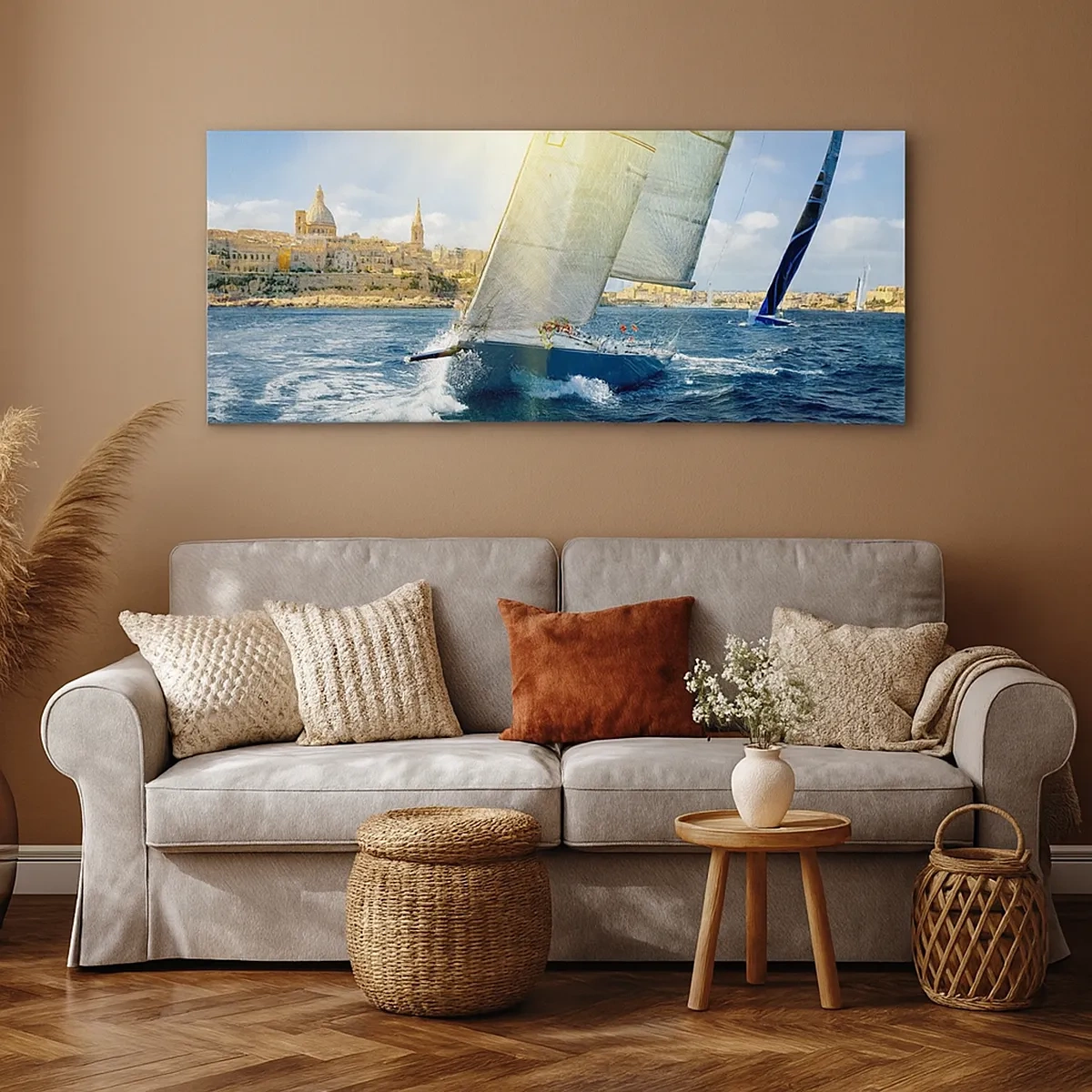 Quadro em tela - É hora de deixar a cidade - 30x30 cm