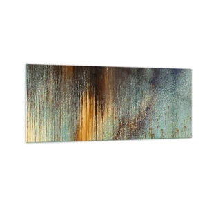 Quadro em vidro - Uma composição colorida não acidental - 100x40 cm