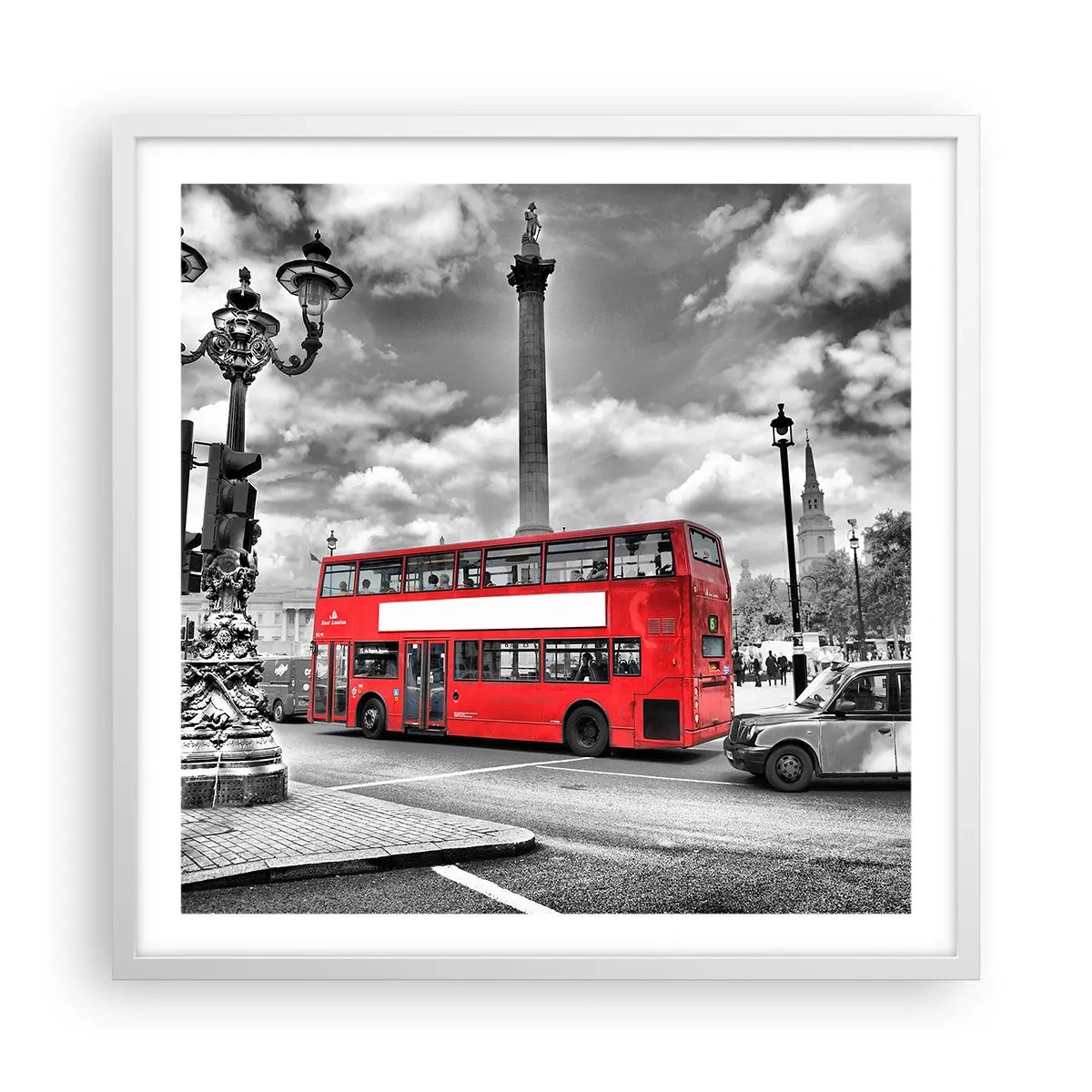 Pôster em moldura branca - A verdadeira corrente sanguínea da cidade - 60x60 cm