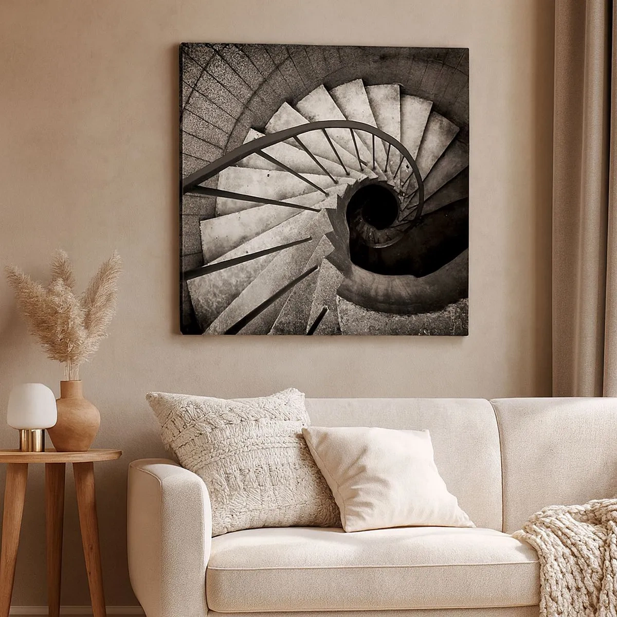 Quadro em tela - Suba as escadas, desça as escadas - 30x30 cm