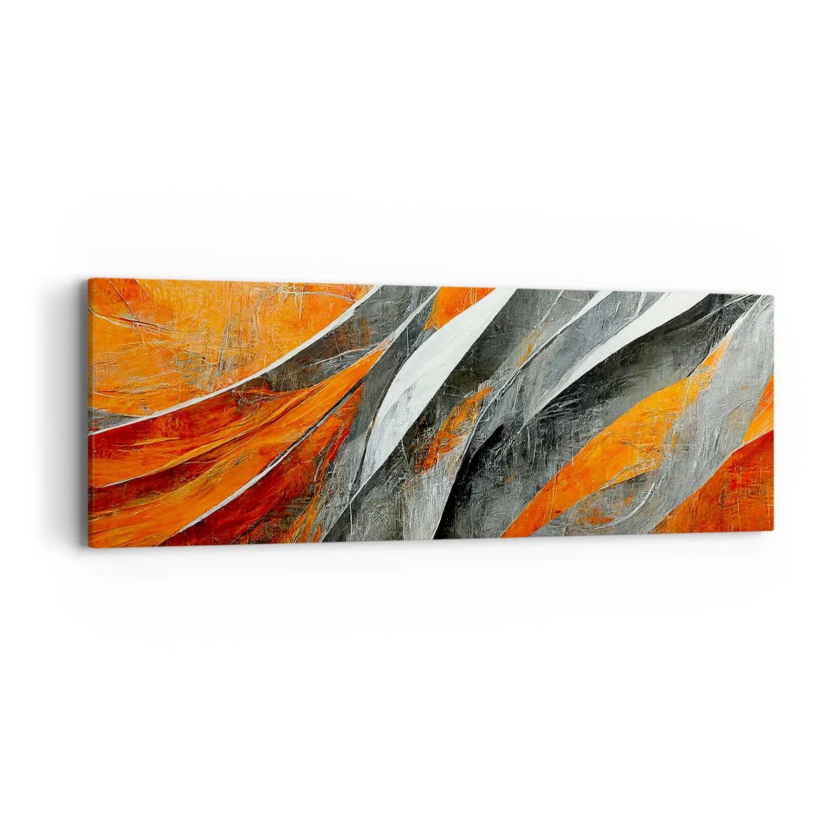 Quadro em tela - Calor e frio - 90x30 cm