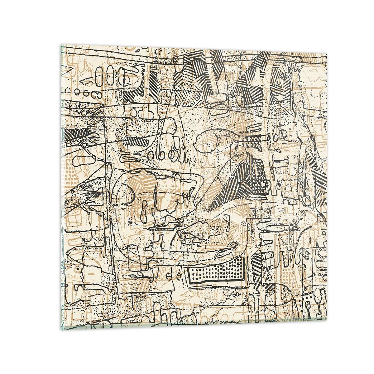 Quadro em vidro - À espera de ser decifrado - 30x30 cm