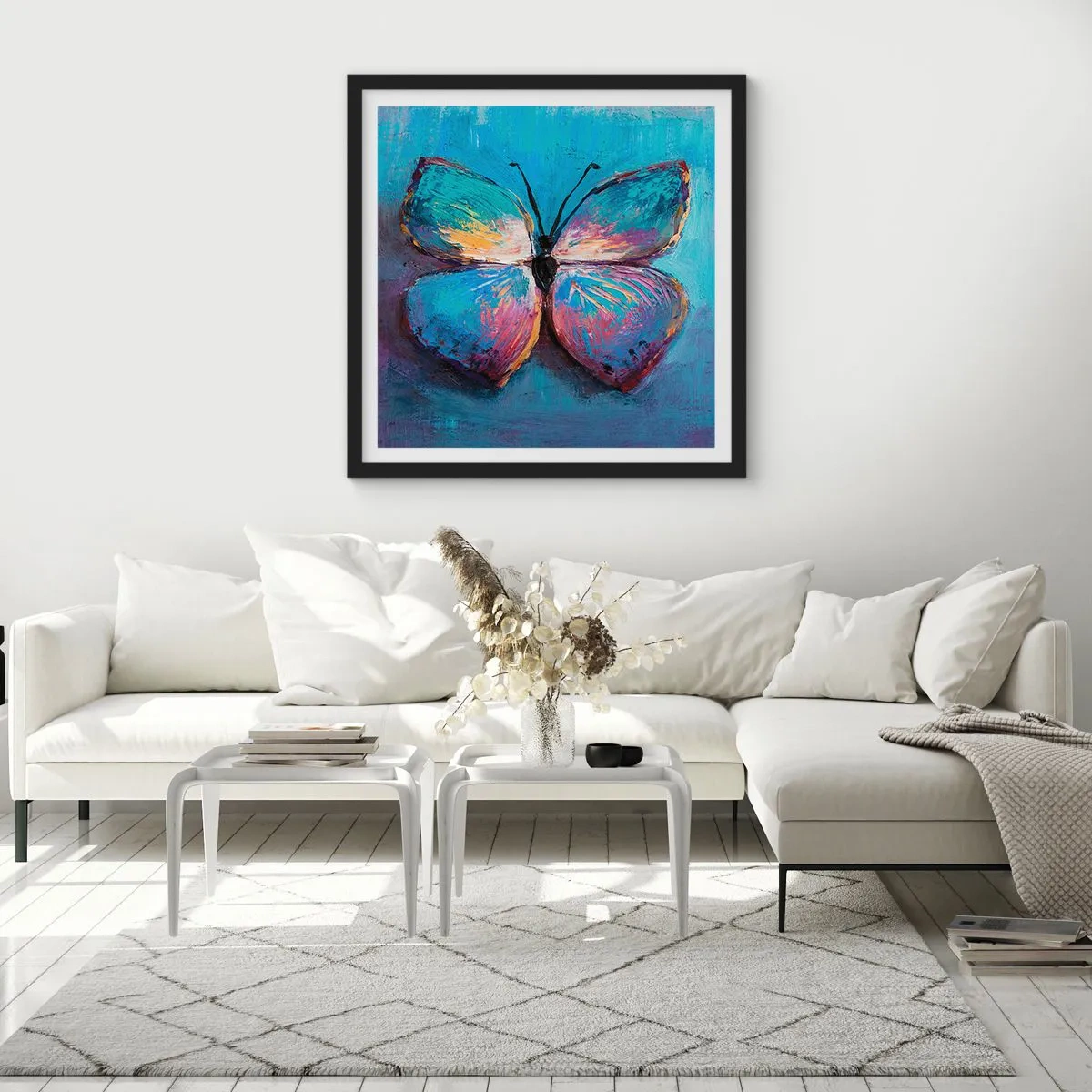 Pôster com moldura preta - Em toda a sua glória - 60x60 cm