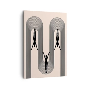 Quadro em tela - De cabeça para baixo - 50x70 cm