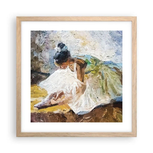 Pôster com moldura de carvalho claro - Do quadro de Degas - 40x40 cm