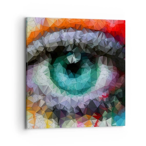 Quadro em tela - O brilho cristalino dos olhos - 70x70 cm