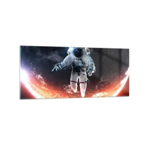 Quadro em vidro - Posso ficar um pouco mais? - 120x50 cm