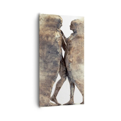 Quadro em tela - Do pó vieram para amar - 65x120 cm