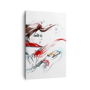 Quadro em tela - Algo está a tocar dentro de mim - 80x120 cm