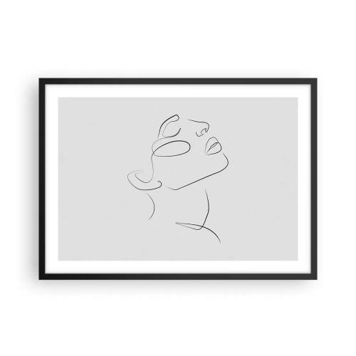 Pôster com moldura preta - Os meandros dos sonhos - 70x50 cm