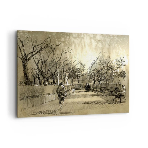 Quadro em tela - Um momento capturado por uma pena - 100x70 cm