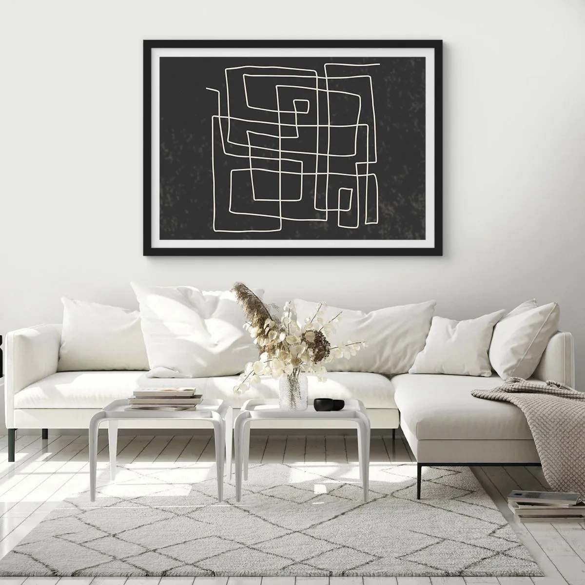 Pôster com moldura preta - Não é tão simples - 100x70 cm