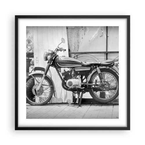 Pôster com moldura preta - O clássico acima de tudo - 50x50 cm