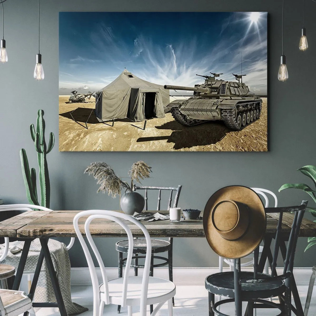 Quadro em tela - Sonho militar - 120x80 cm