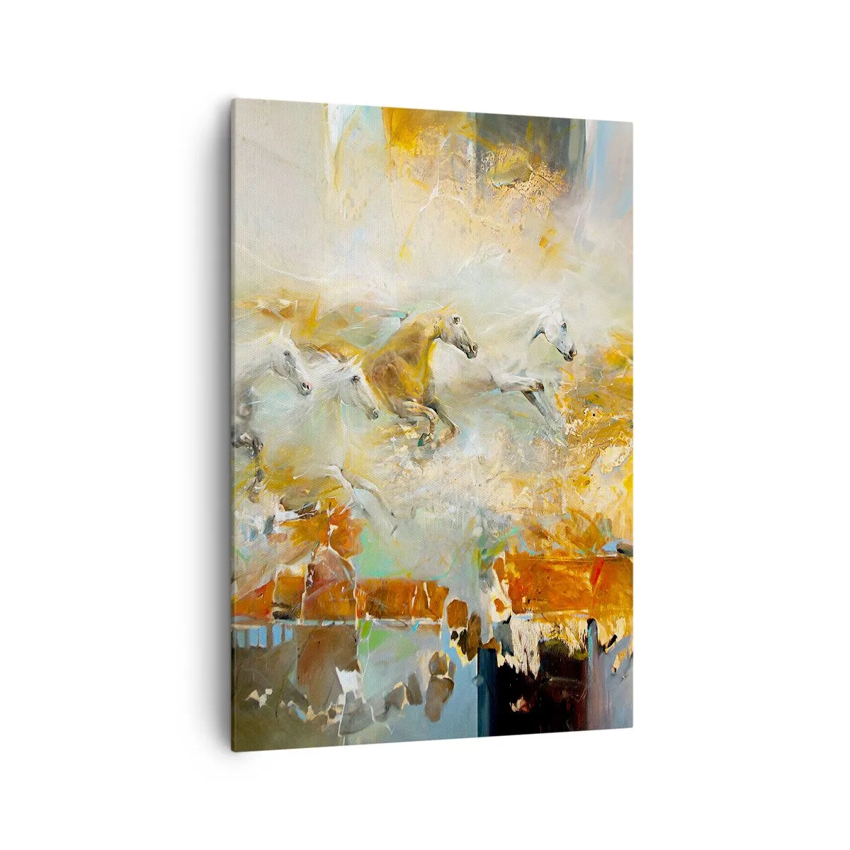 Quadro em tela - A galope através da luz - 70x100 cm
