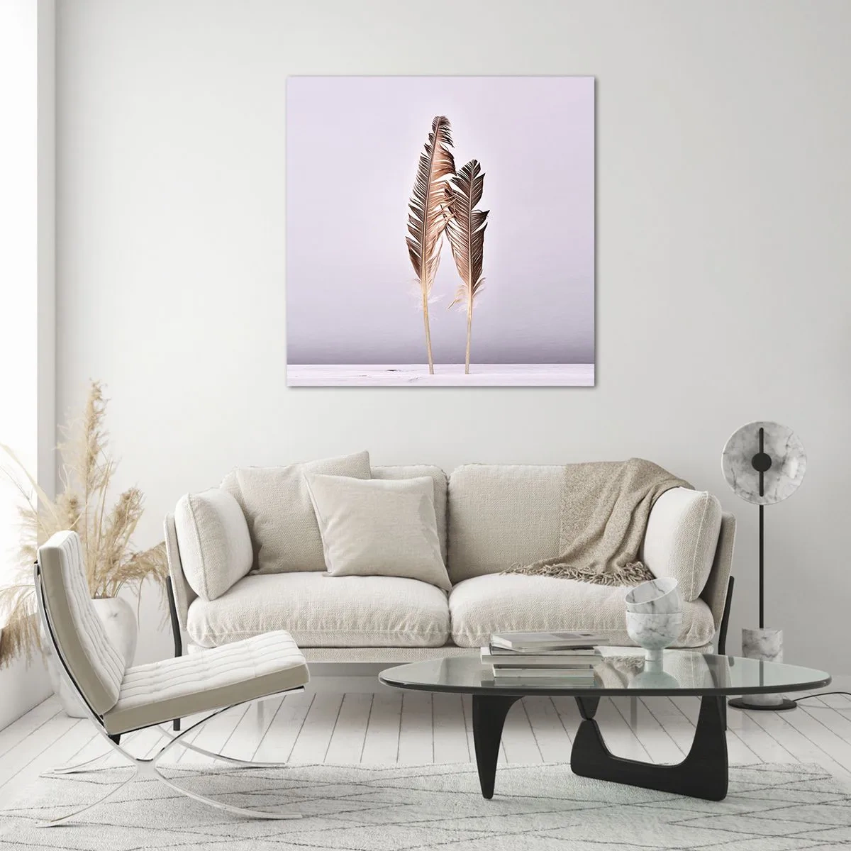 Quadro em vidro - Contra o nada - 70x70 cm