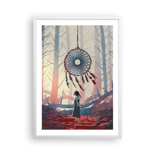 Pôster em moldura branca - O ritual secreto da felicidade - 50x70 cm