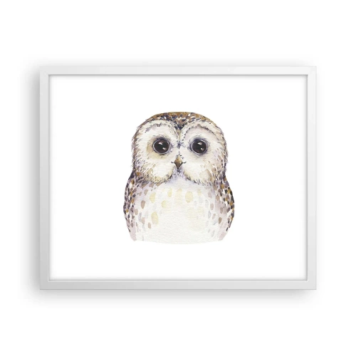 Pôster em moldura branca - Olhe-me nos olhos - 50x40 cm