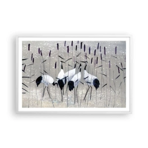 Pôster em moldura branca - Entre os seus - 91x61 cm