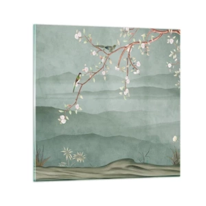 Quadro em vidro - Primavera, oh, és tu - 60x60 cm