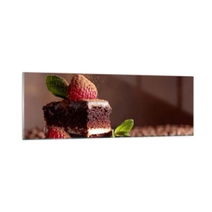 Quadro em vidro - A vida é doce - 90x30 cm