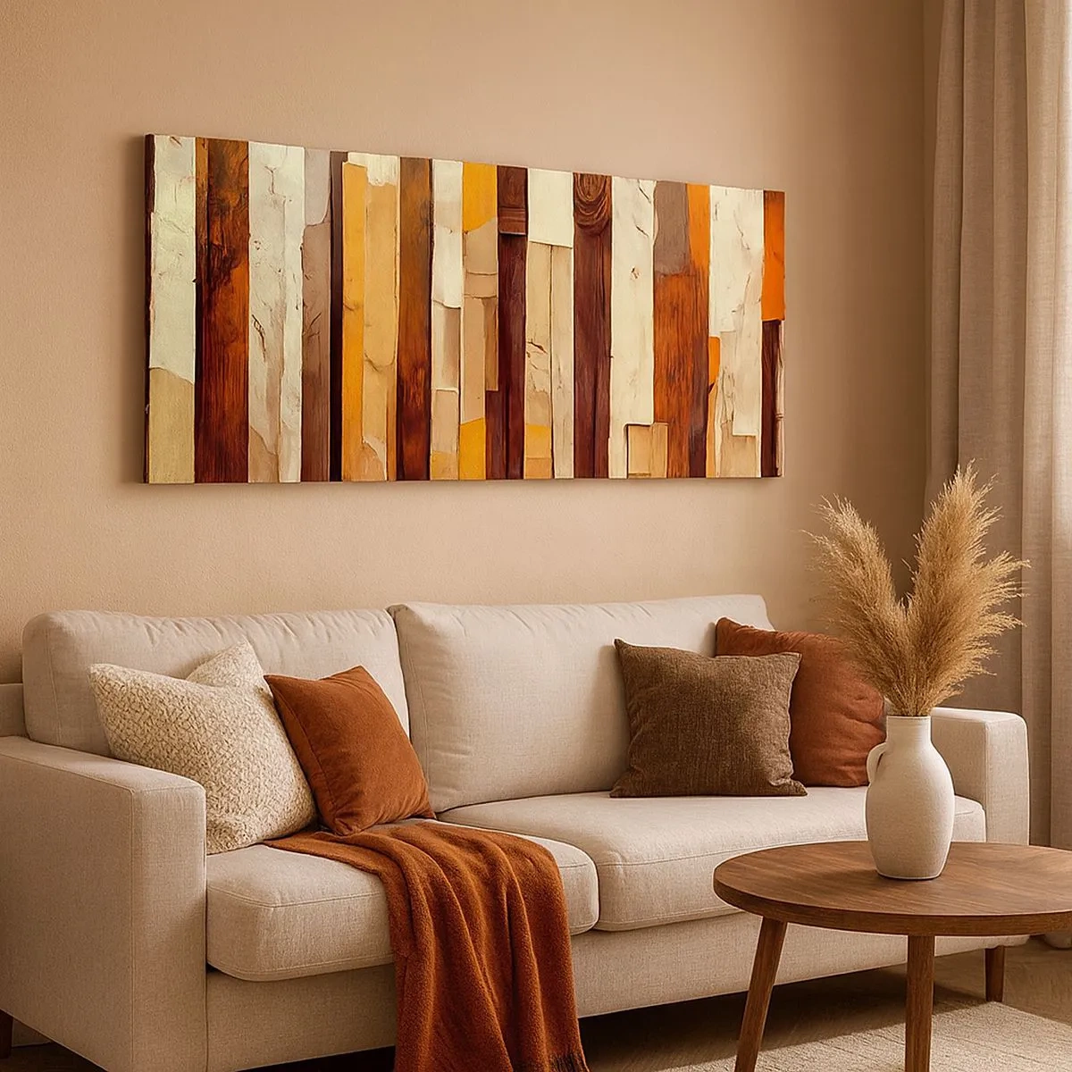 Quadro em tela - Hino das árvores da floresta - 100x40 cm