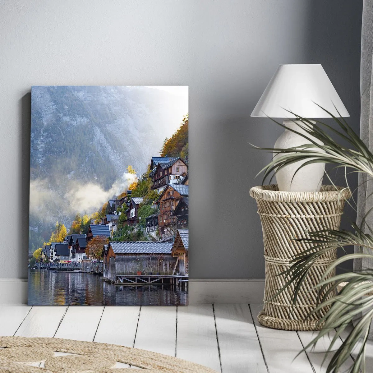 Quadro em tela - Atmosfera alpina - 55x100 cm