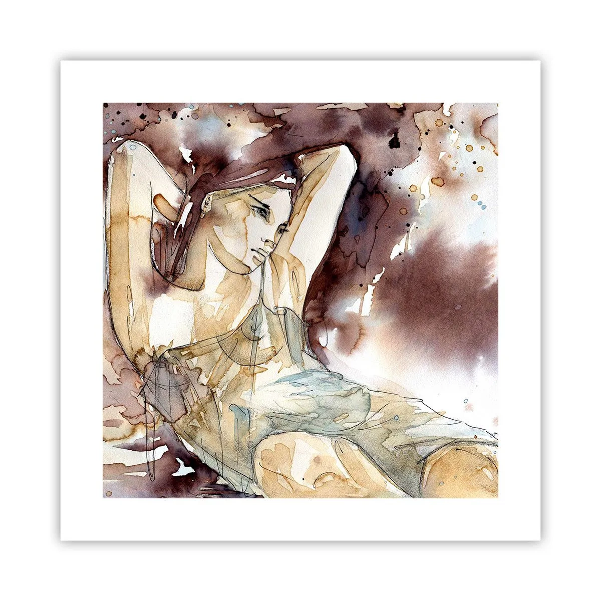 Pôster - Em lilás - 40x40 cm