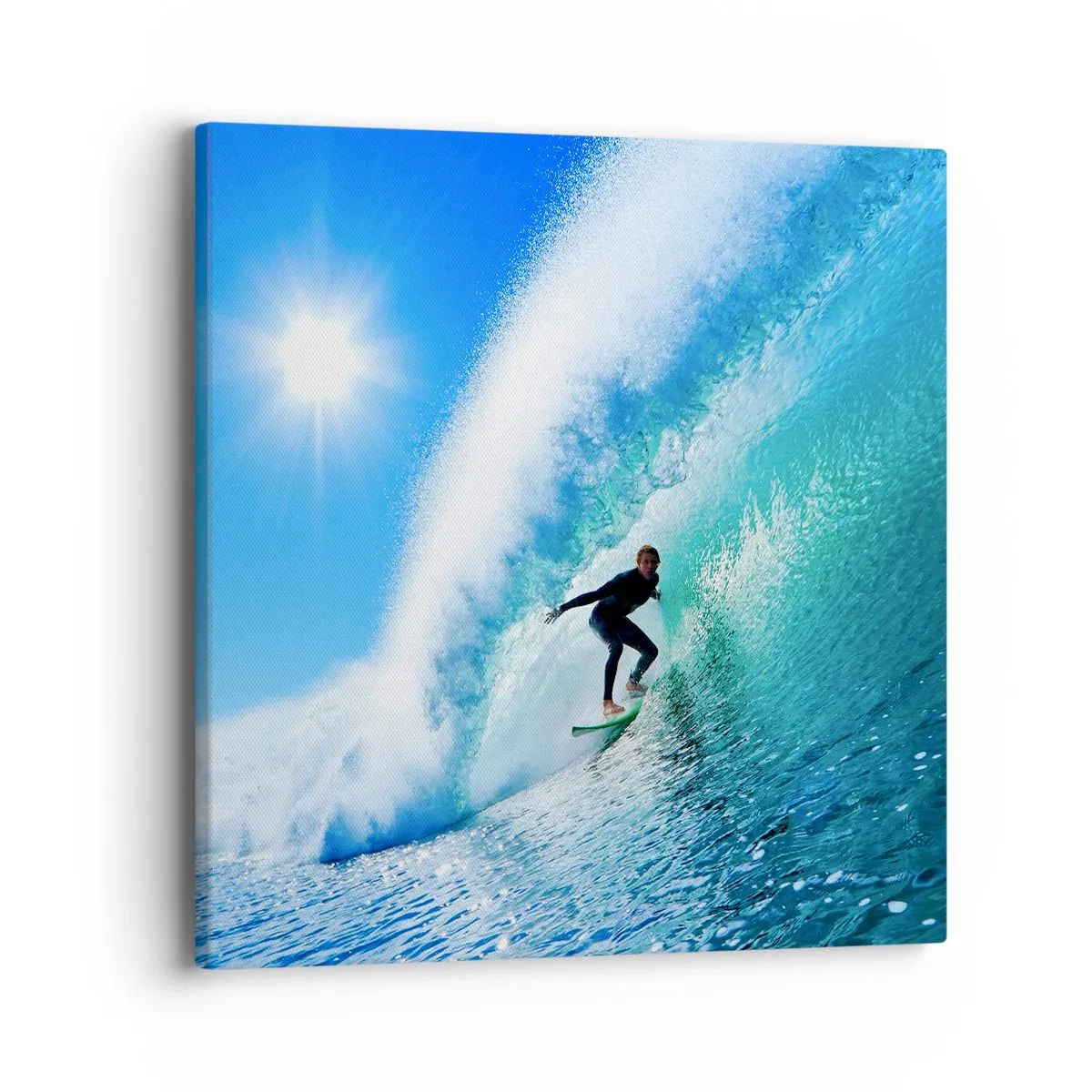 Quadro em tela - Azul gigante - 40x40 cm