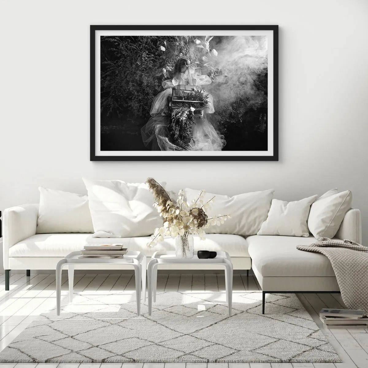 Pôster com moldura preta - A própria mãe – natureza - 70x50 cm
