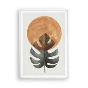 Pôster em moldura branca - Sempre o sol - 70x100 cm