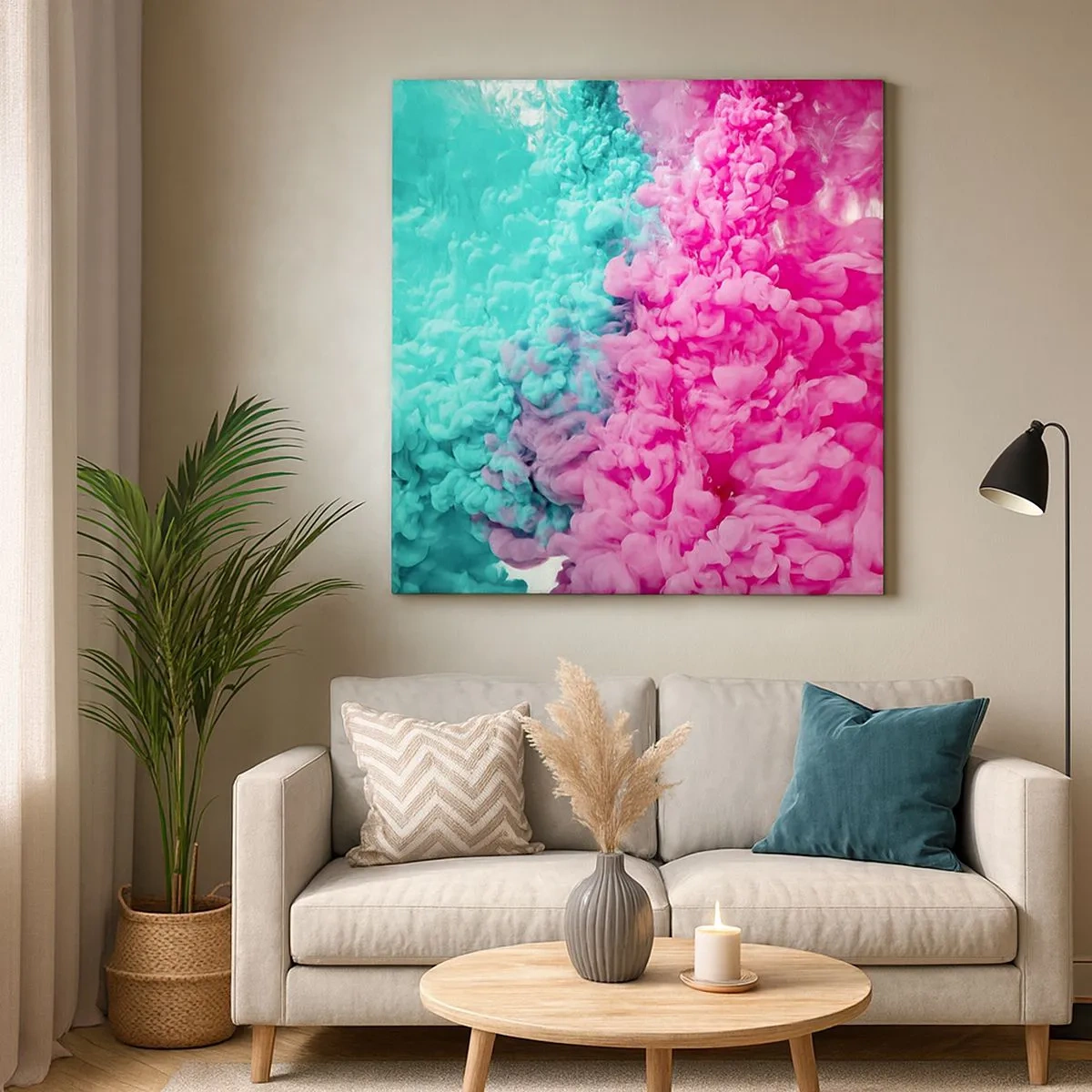 Quadro em tela - Confronto decisivo - 30x30 cm