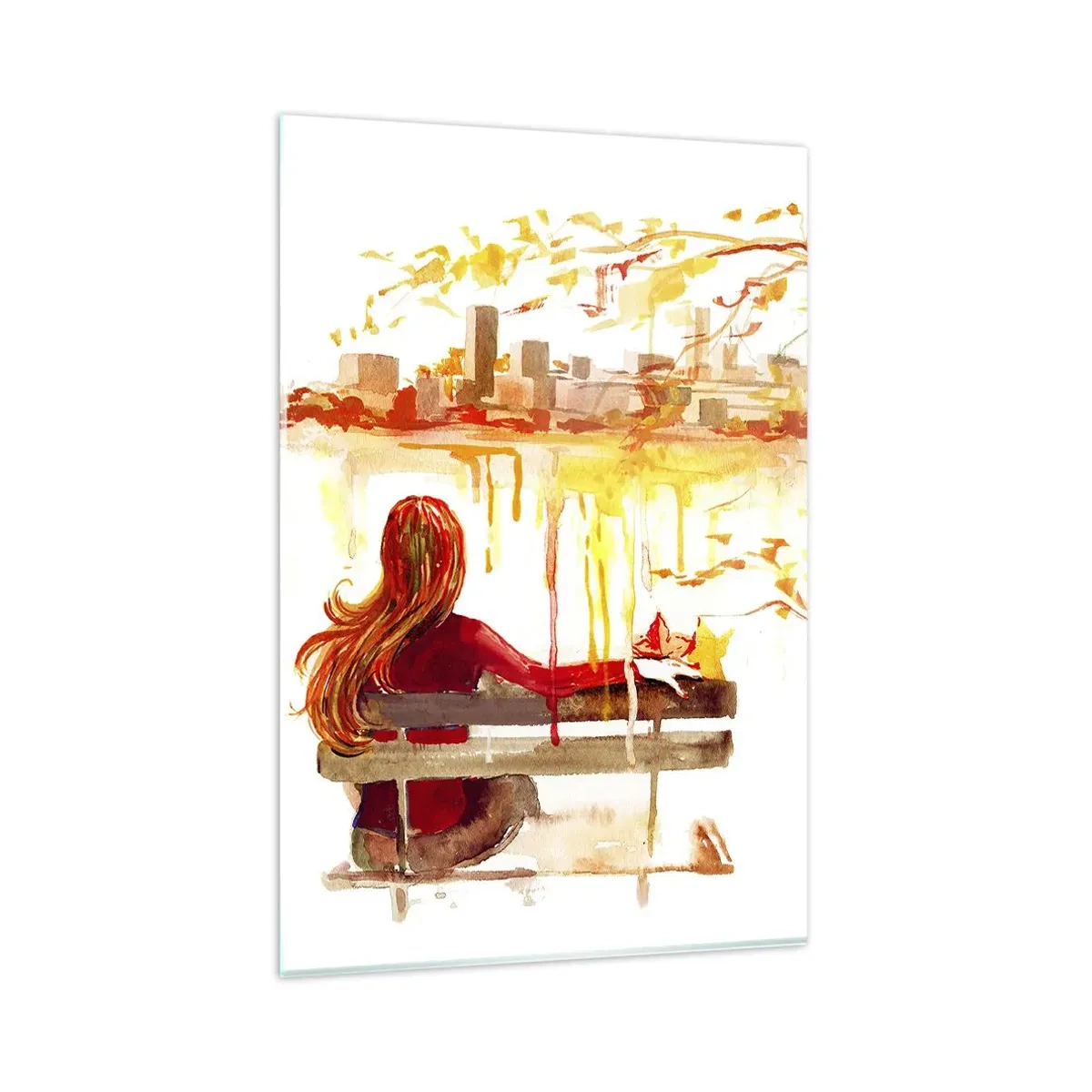 Quadro em vidro - Um momento de reflexão - 80x120 cm