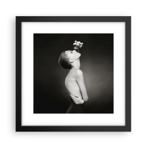 Pôster com moldura preta - Elegância excêntrica - 30x30 cm