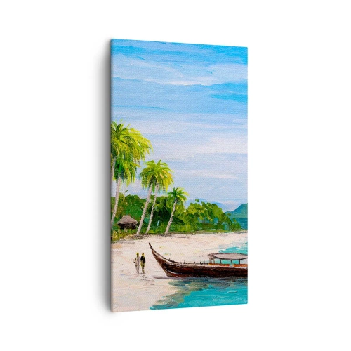 Quadro em tela - Um sonho exótico - 45x80 cm