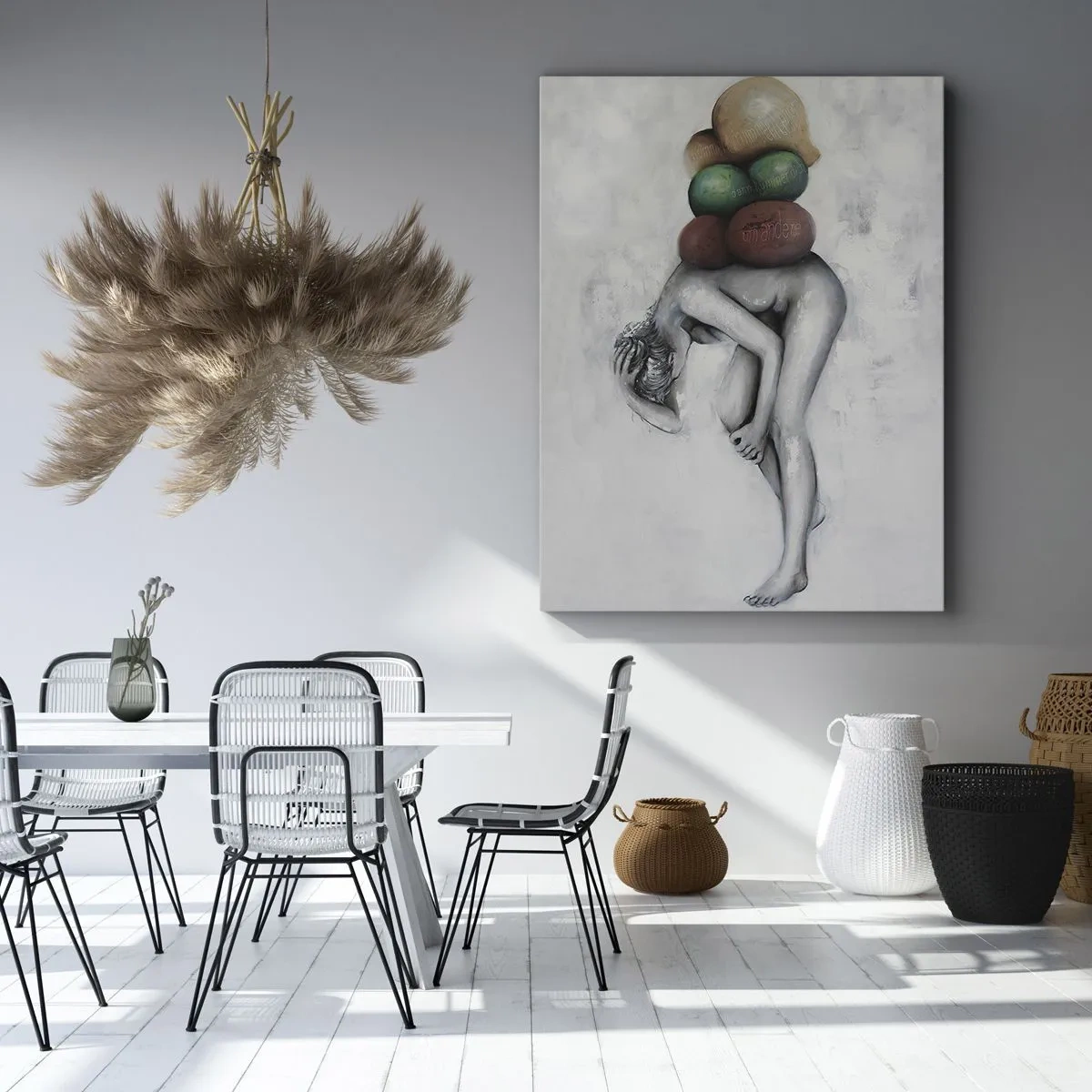 Quadro em tela - O fardo da vida - 50x70 cm
