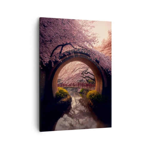 Quadro em tela - Primavera japonesa - 50x70 cm