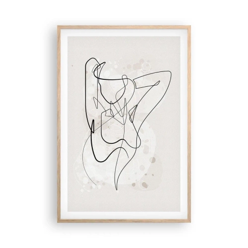 Pôster com moldura de carvalho claro - A arte da sedução - 61x91 cm