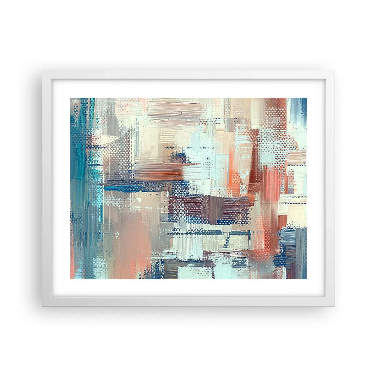 Pôster em moldura branca - Alcance a luz - 50x40 cm