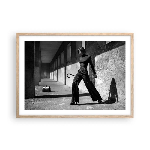 Pôster com moldura de carvalho claro - Elegância urbana - 70x50 cm