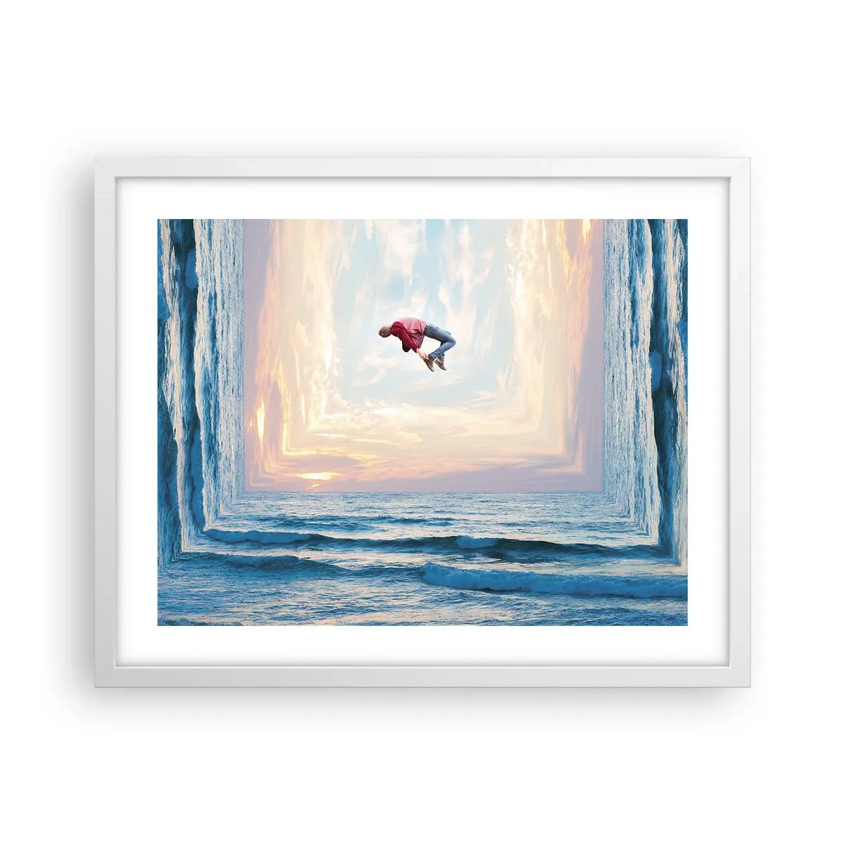 Pôster em moldura branca - Para outra dimensão - 50x40 cm