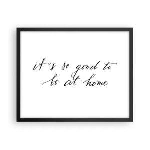 Pôster com moldura preta - Toda a verdade - 50x40 cm