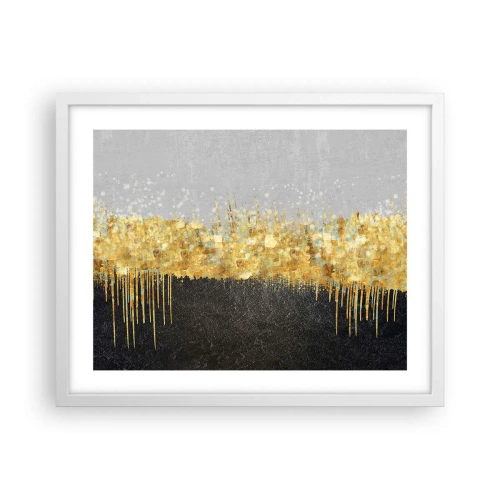 Pôster em moldura branca - Para dentro e para cima - 50x40 cm