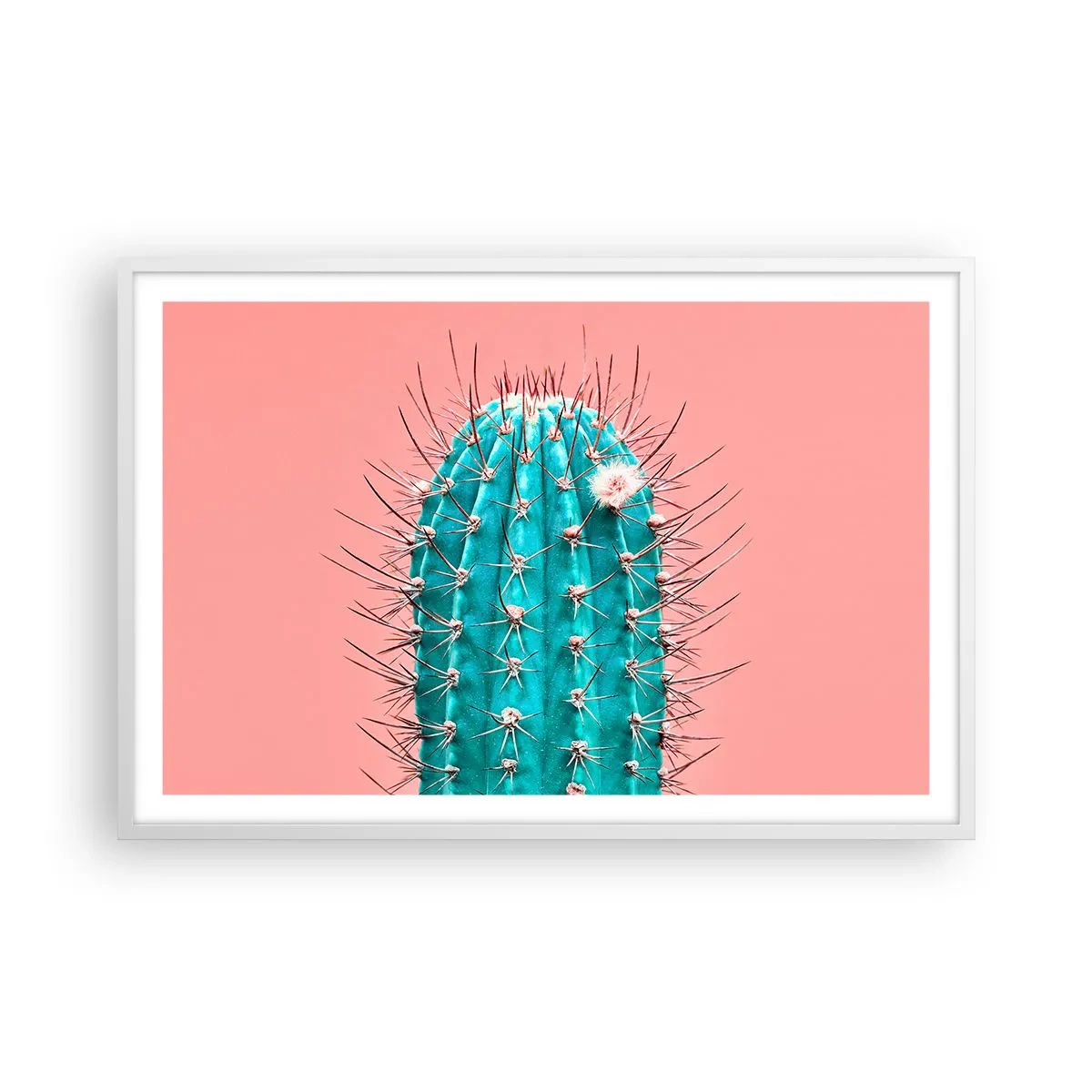 Pôster em moldura branca - Apenas olhe - 91x61 cm