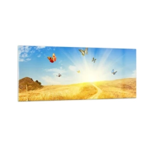 Quadro em vidro - E como não amar o verão? - 100x40 cm